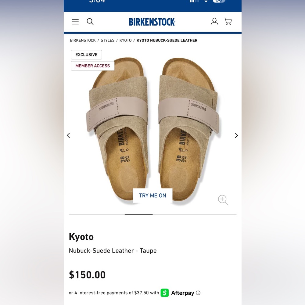 Birkenstock Kyoto Taupe Sandals